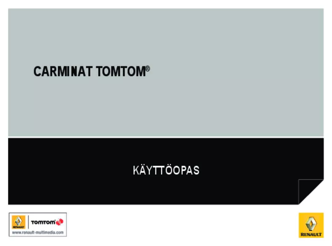 Mode d'emploi RENAULT CARMINAT TOMTOM