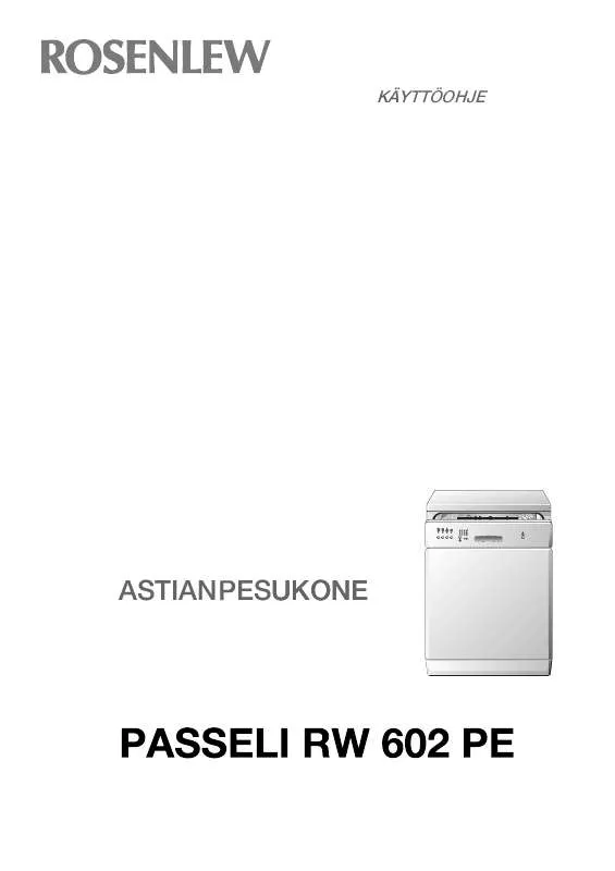 Mode d'emploi ROSENLEW PASSELI RW 602 PE F