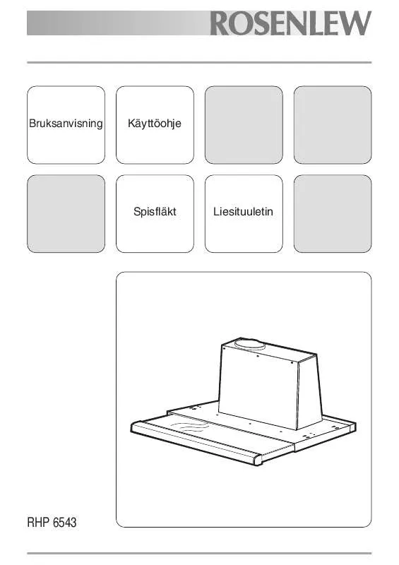 Mode d'emploi ROSENLEW RHP6543
