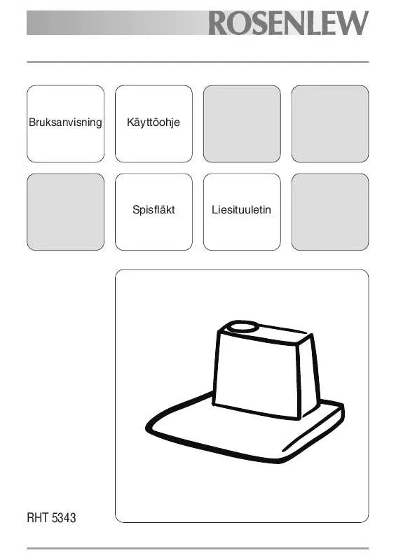 Mode d'emploi ROSENLEW RHT5343
