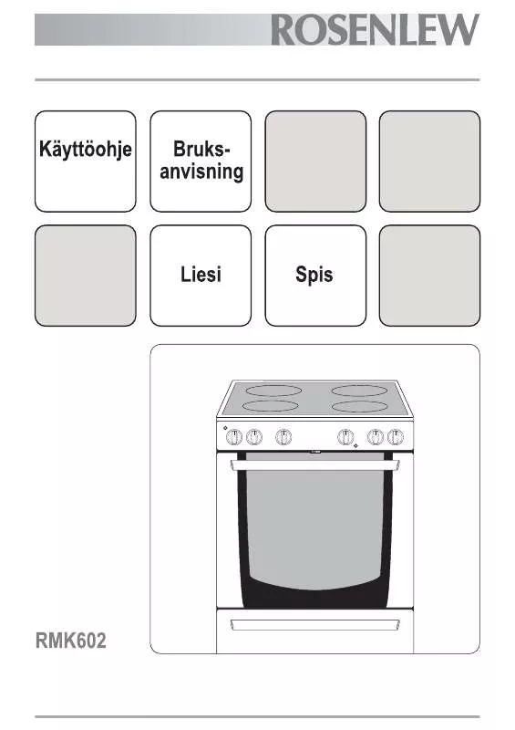 Mode d'emploi ROSENLEW RMK602 230V
