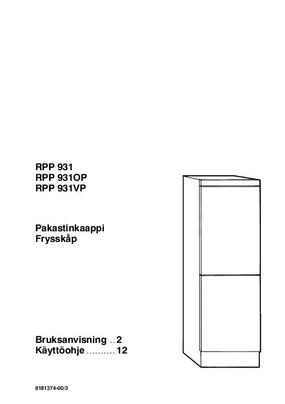 Mode d'emploi ROSENLEW RPP931