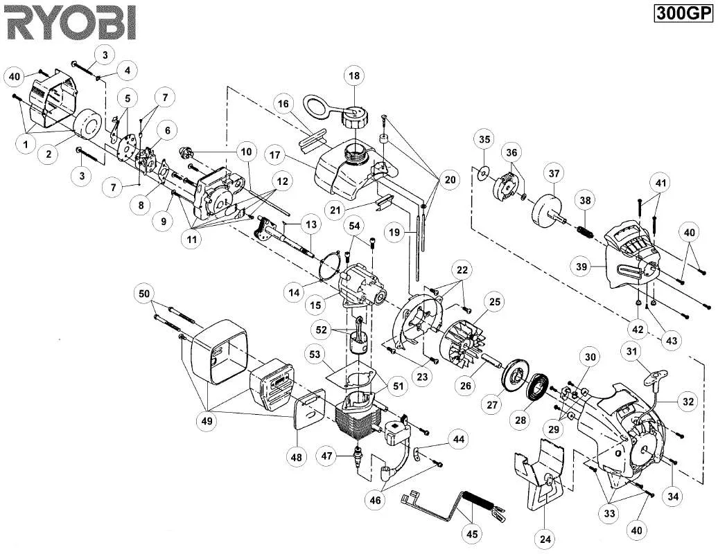 Mode d'emploi RYOBI 300GP