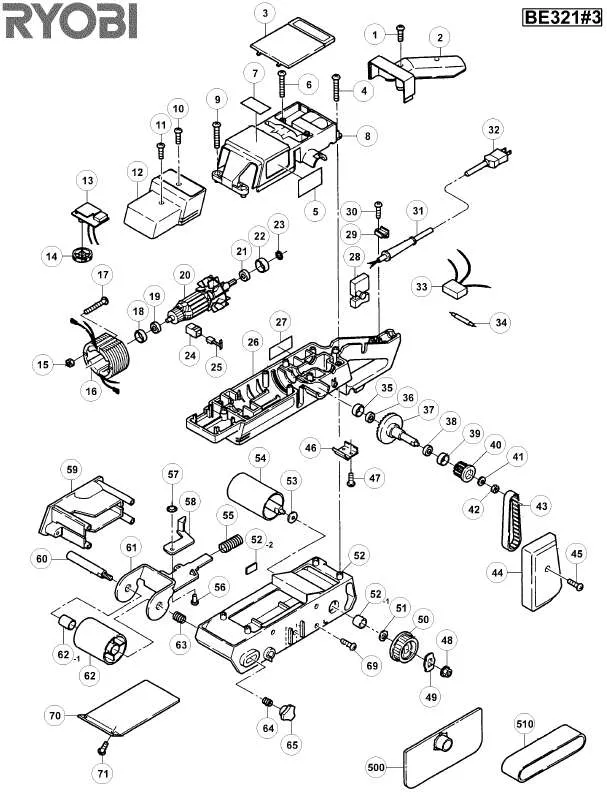 Mode d'emploi RYOBI BE321-3