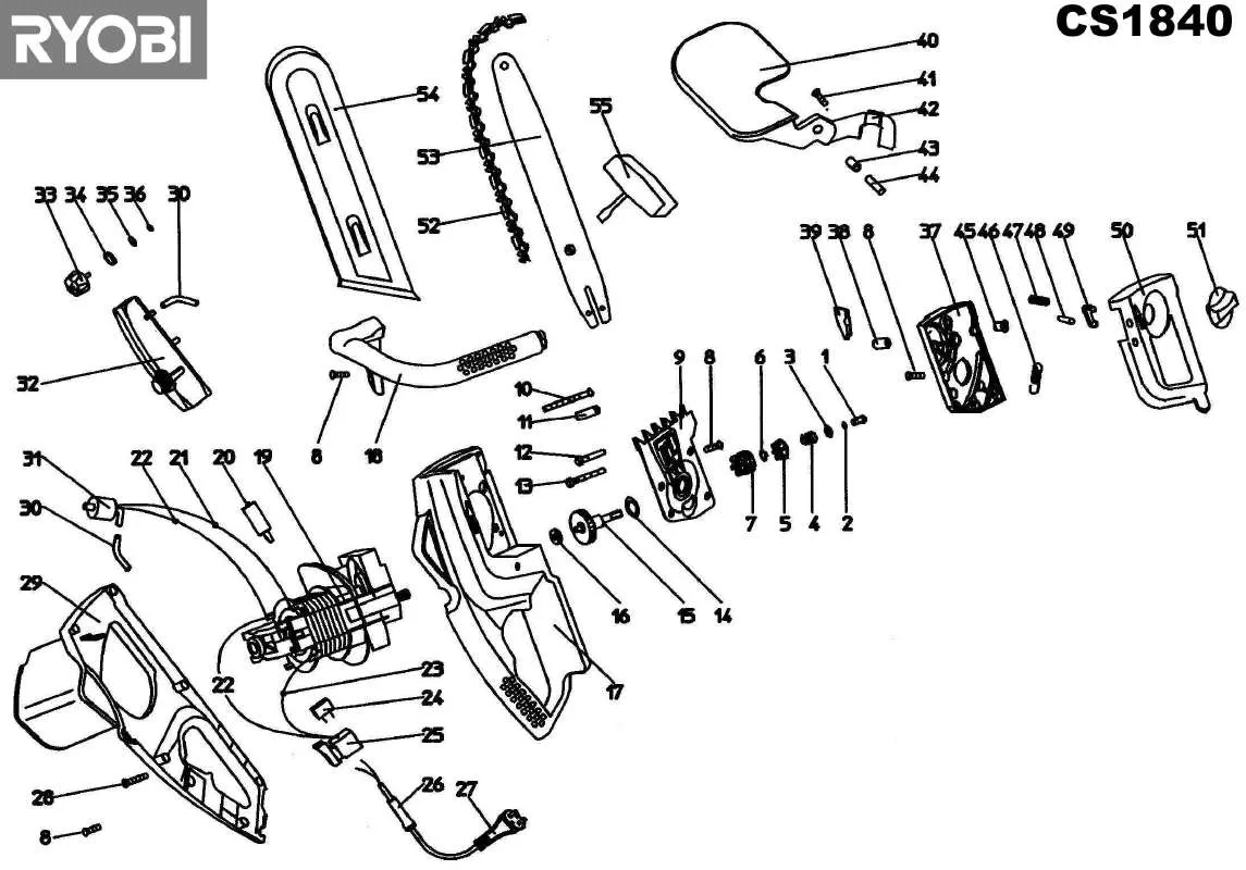 Mode d'emploi RYOBI CS1840