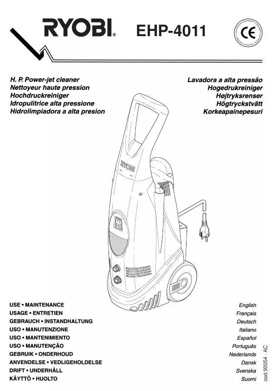 Mode d'emploi RYOBI EHP-4011