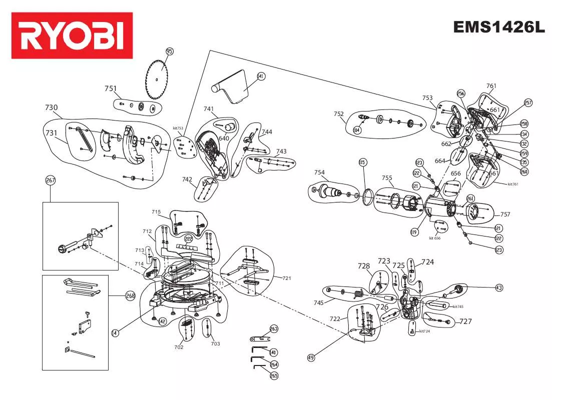 Mode d'emploi RYOBI EMS1426L