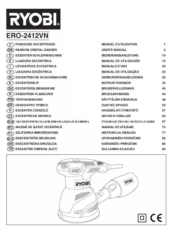 Mode d'emploi RYOBI ERO2412VN