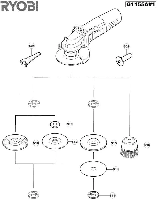 Mode d'emploi RYOBI G1155A-1