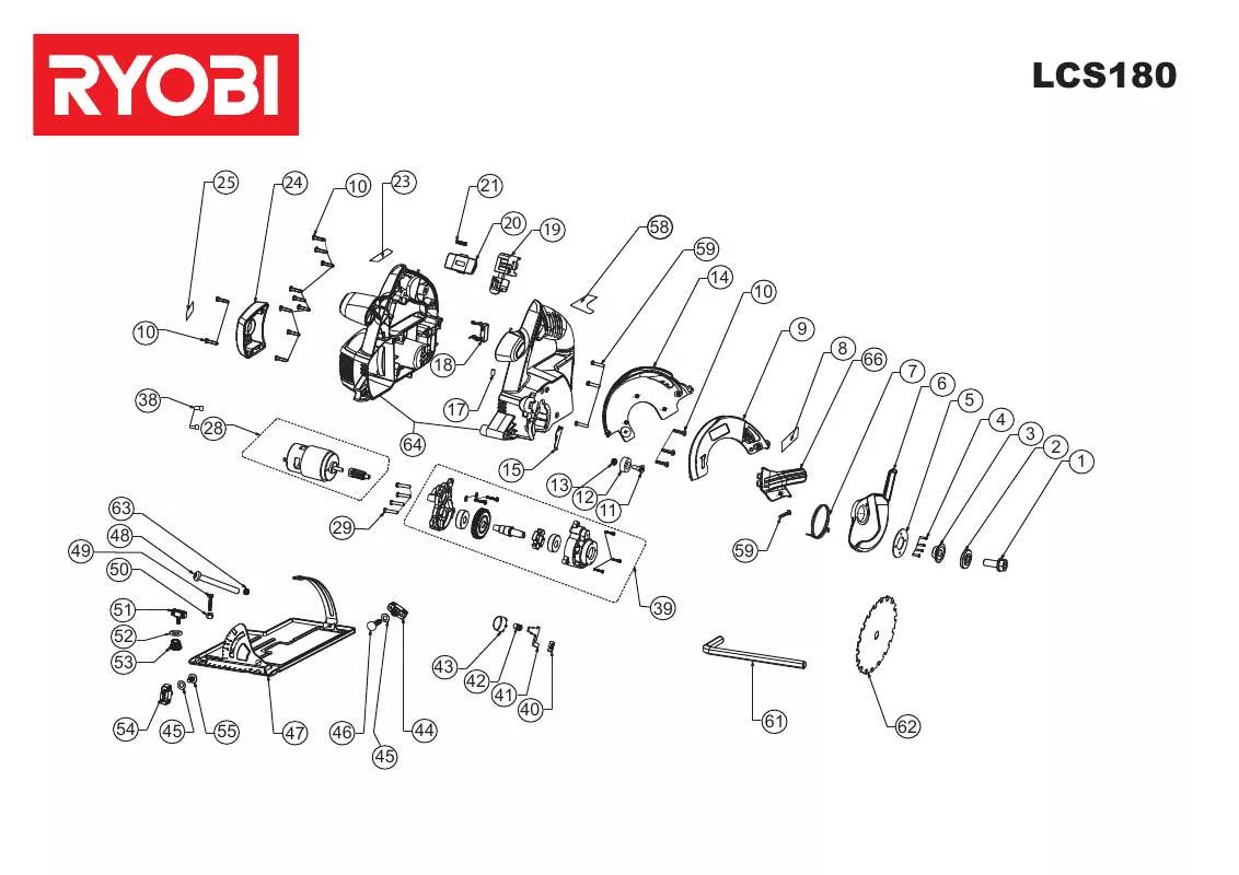 Mode d'emploi RYOBI LCS180