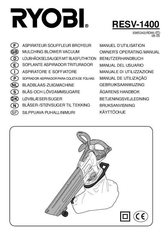 Mode d'emploi RYOBI RESV-1400