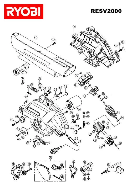 Mode d'emploi RYOBI RESV2000