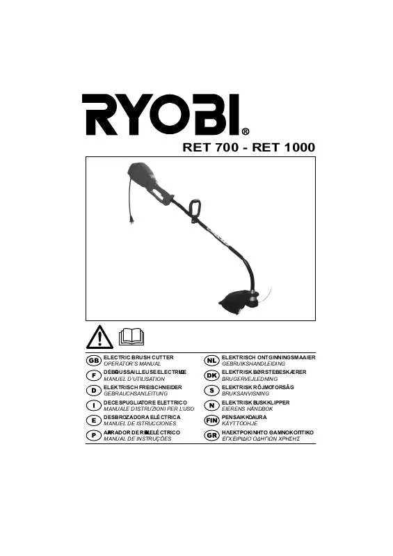 Mode d'emploi RYOBI RET 1000