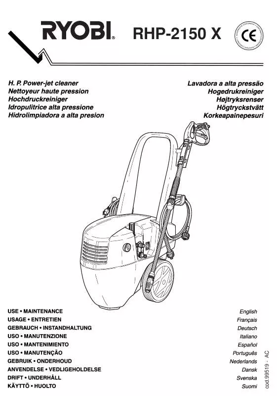 Mode d'emploi RYOBI RHP-2150X