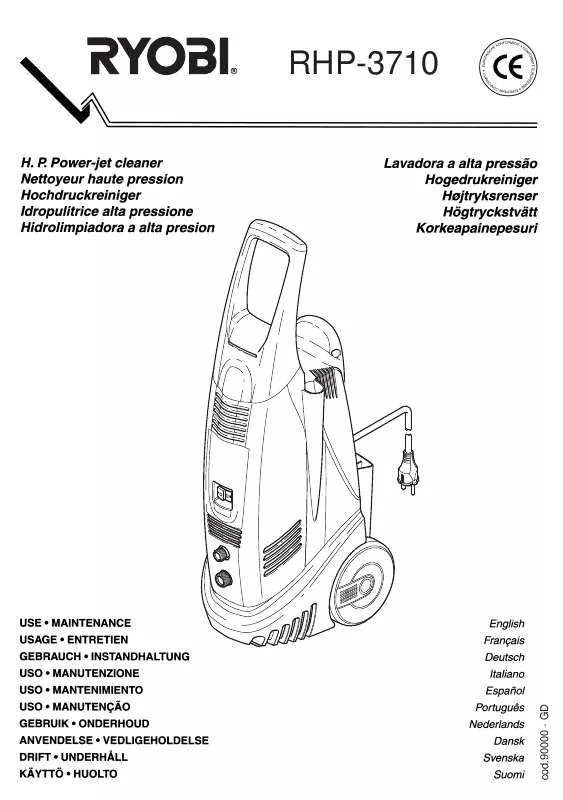 Mode d'emploi RYOBI RHP-3710