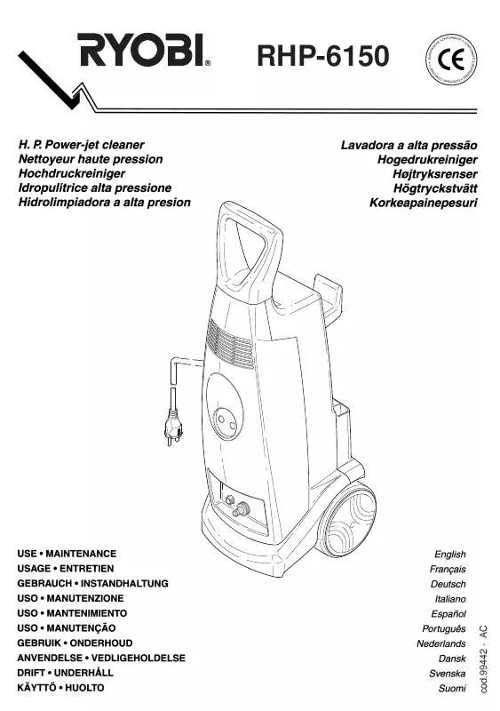 Mode d'emploi RYOBI RHP-6150