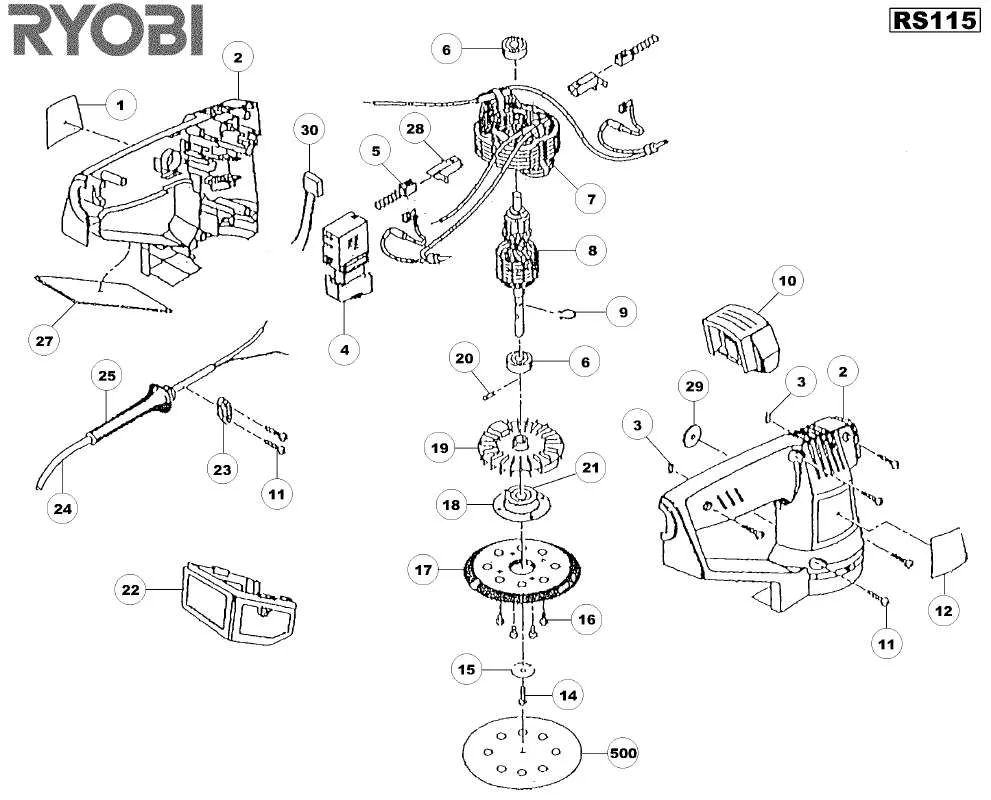 Mode d'emploi RYOBI RS115