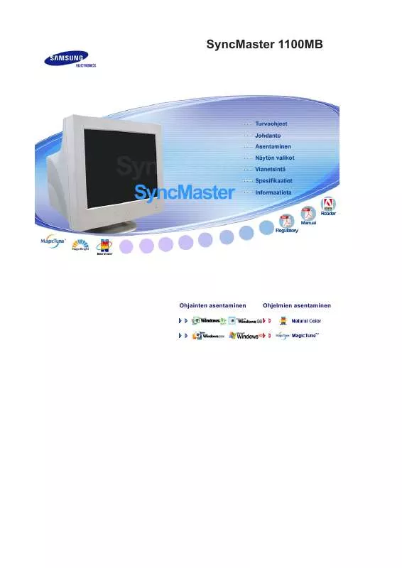 Mode d'emploi SAMSUNG SYNCMASTER 1100MB