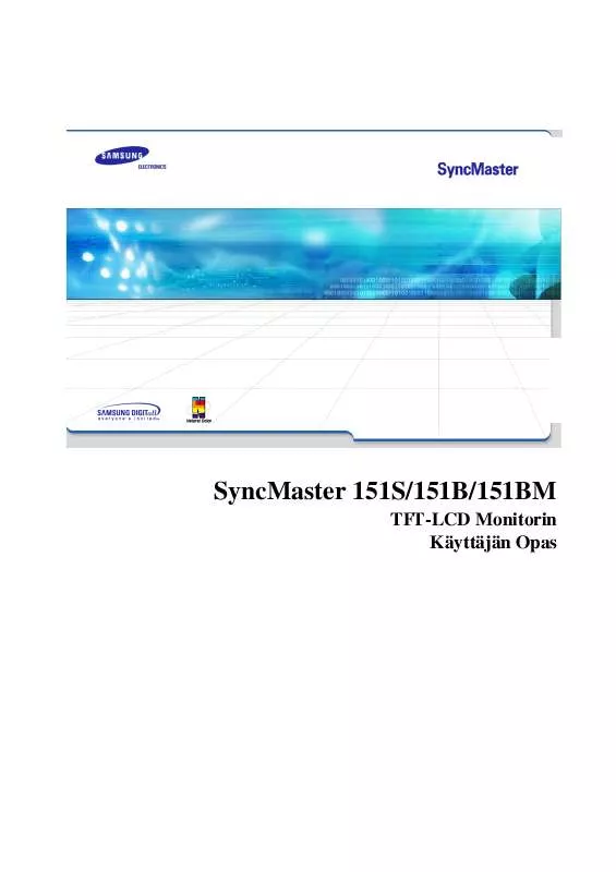 Mode d'emploi SAMSUNG SYNCMASTER 171B