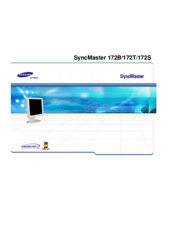 Mode d'emploi SAMSUNG SYNCMASTER 172T