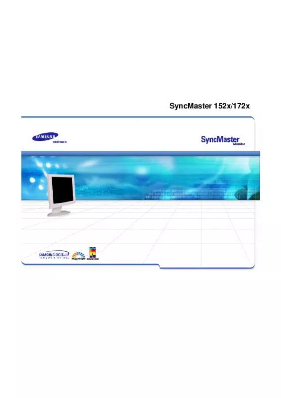 Mode d'emploi SAMSUNG SYNCMASTER 172X