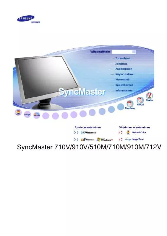 Mode d'emploi SAMSUNG SYNCMASTER 510M