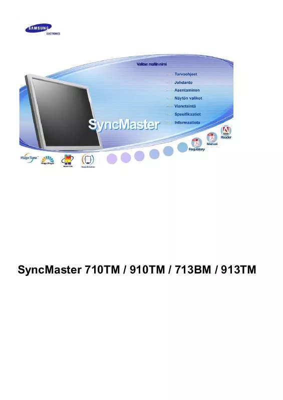 Mode d'emploi SAMSUNG SYNCMASTER 710TM