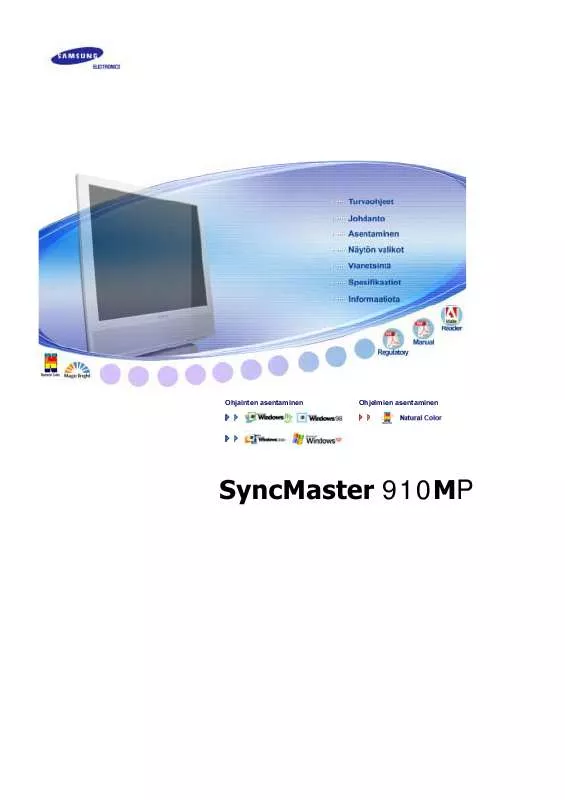 Mode d'emploi SAMSUNG SYNCMASTER 910MP