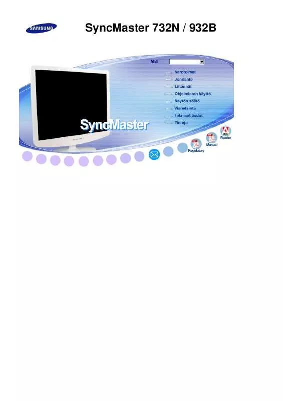 Mode d'emploi SAMSUNG SYNCMASTER 932B