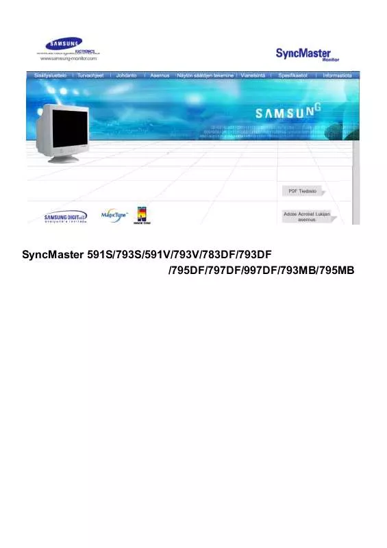 Mode d'emploi SAMSUNG SYNCMASTER 997DF