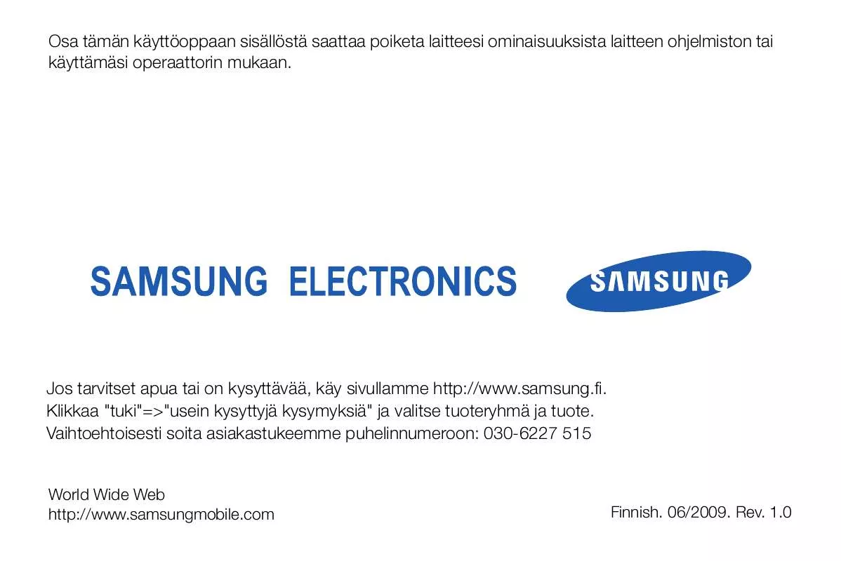 Mode d'emploi SAMSUNG C6625