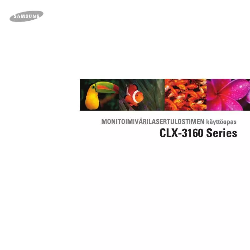 Mode d'emploi SAMSUNG CLX-3160FN