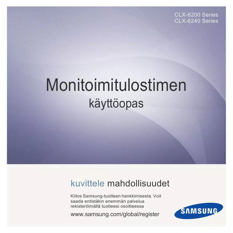 Mode d'emploi SAMSUNG CLX-6200ND