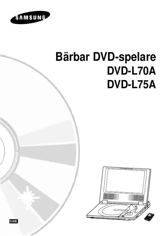 Mode d'emploi SAMSUNG DVD-L70A