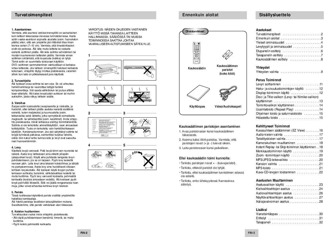 Mode d'emploi SAMSUNG DVD-P142