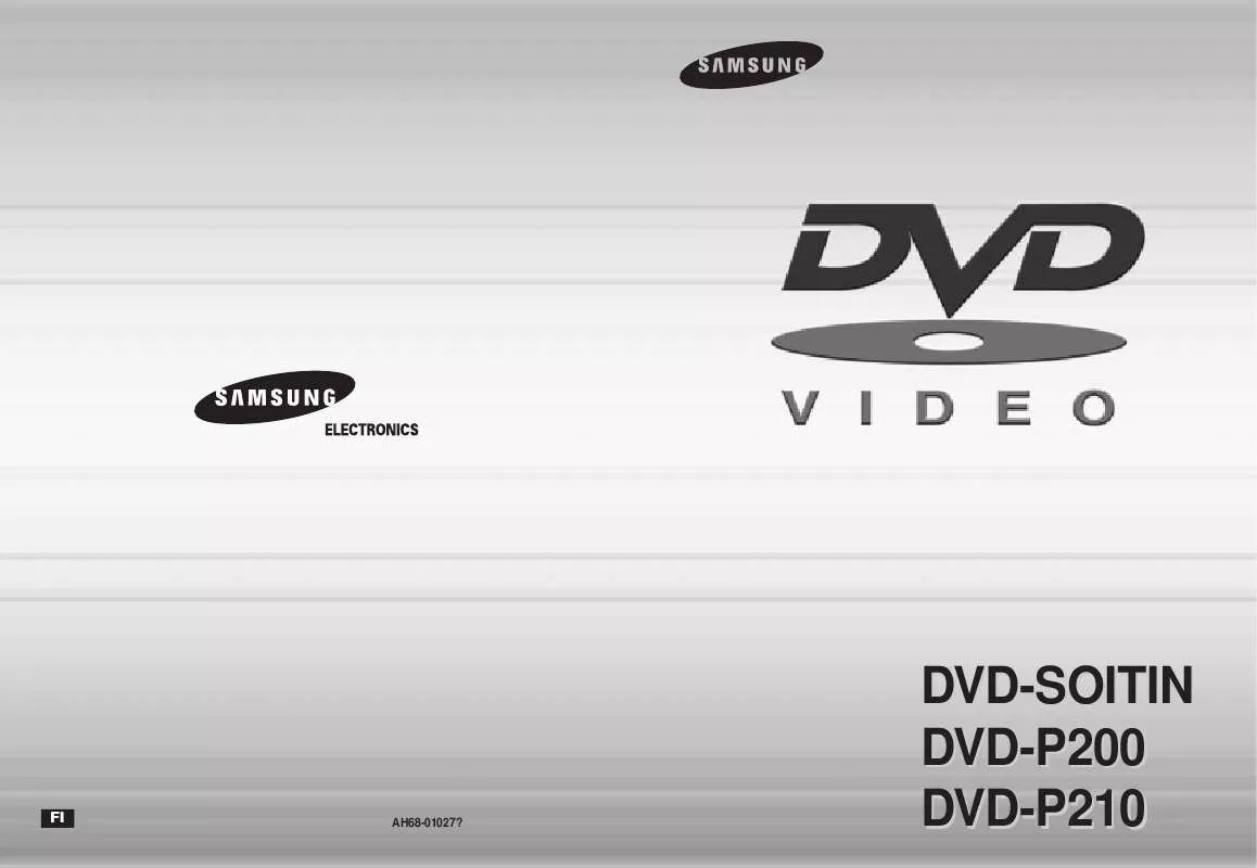 Mode d'emploi SAMSUNG DVD-P210