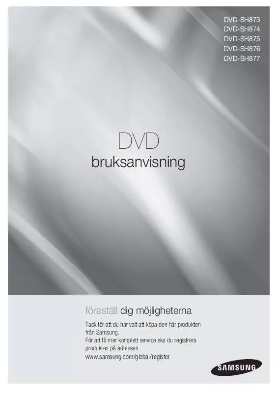 Mode d'emploi SAMSUNG DVD-SH875