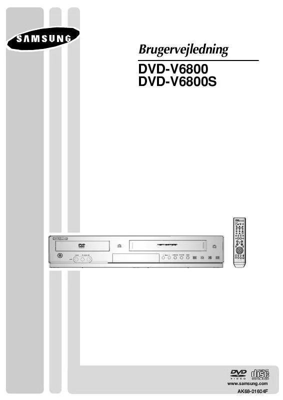 Mode d'emploi SAMSUNG DVD-V6800