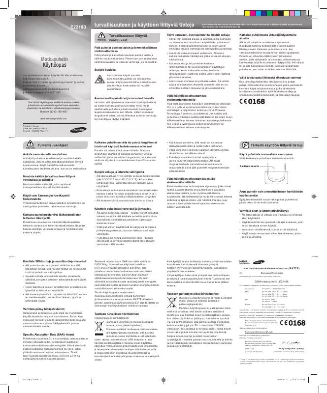 Mode d'emploi SAMSUNG E2210