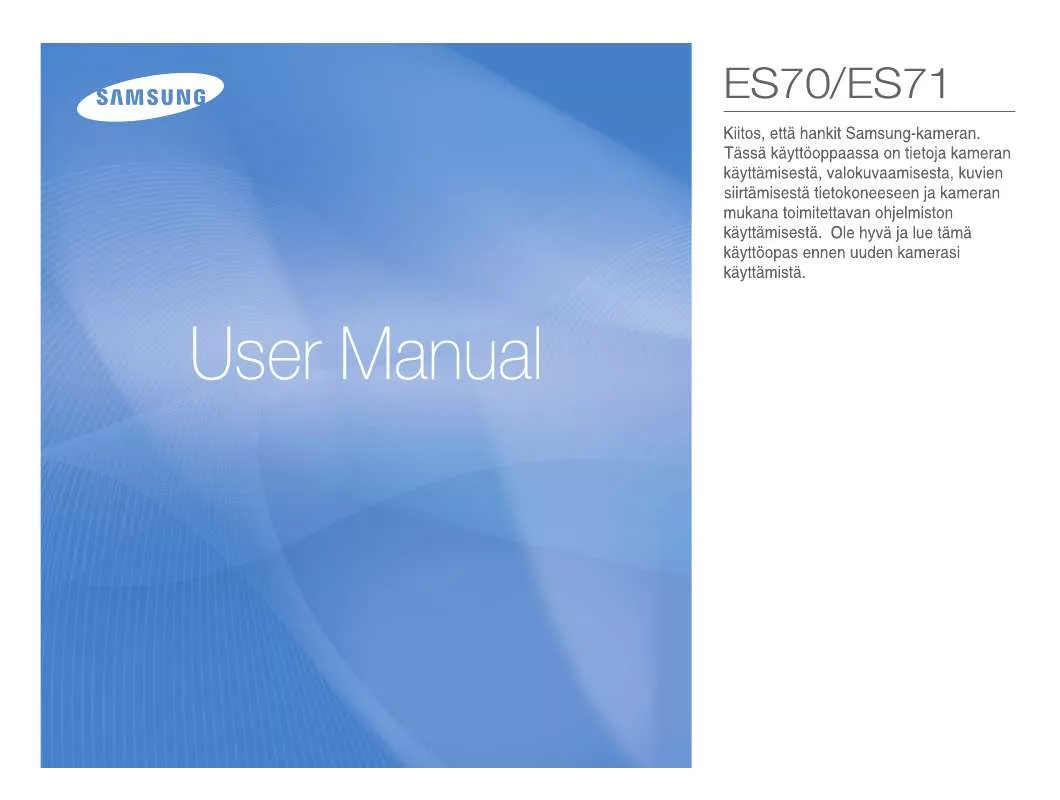 Mode d'emploi SAMSUNG ES71