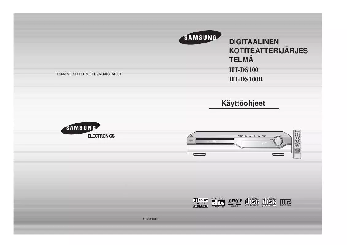 Mode d'emploi SAMSUNG HT-DS100