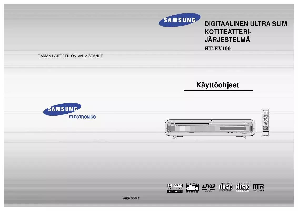 Mode d'emploi SAMSUNG HT-EV100