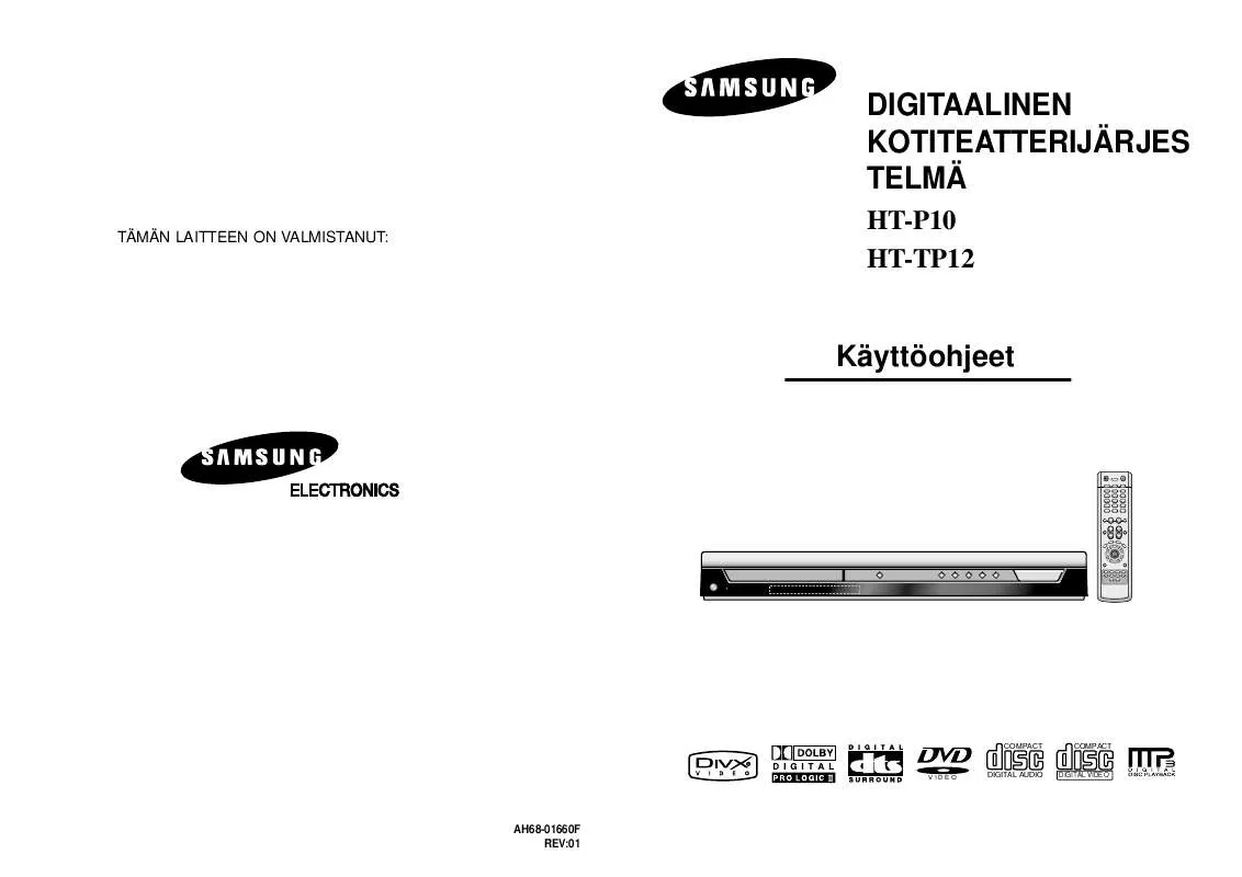 Mode d'emploi SAMSUNG HT-P10