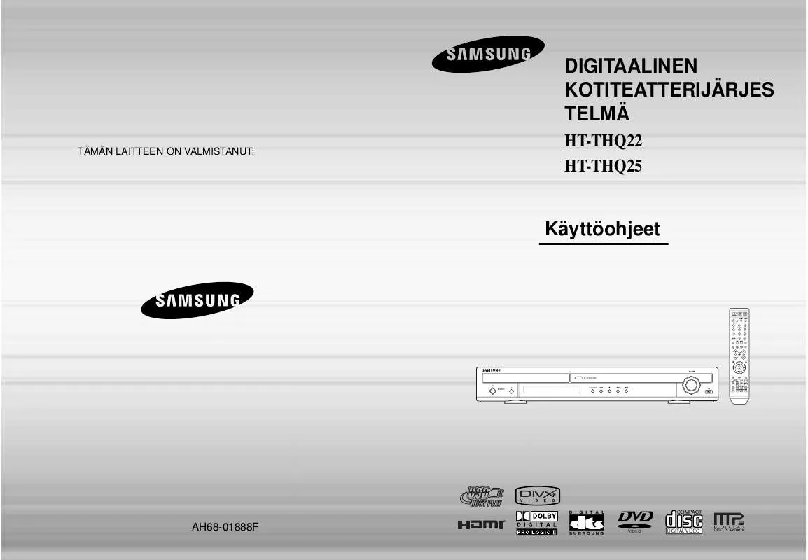 Mode d'emploi SAMSUNG HT-THQ22