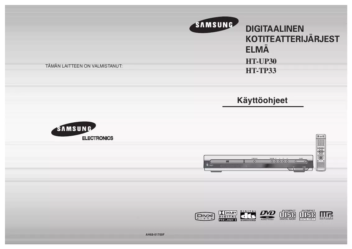 Mode d'emploi SAMSUNG HT-TP33