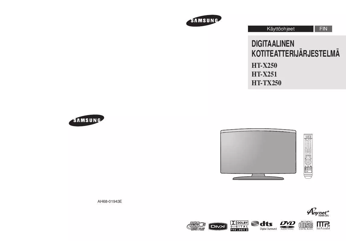 Mode d'emploi SAMSUNG HT-TX250