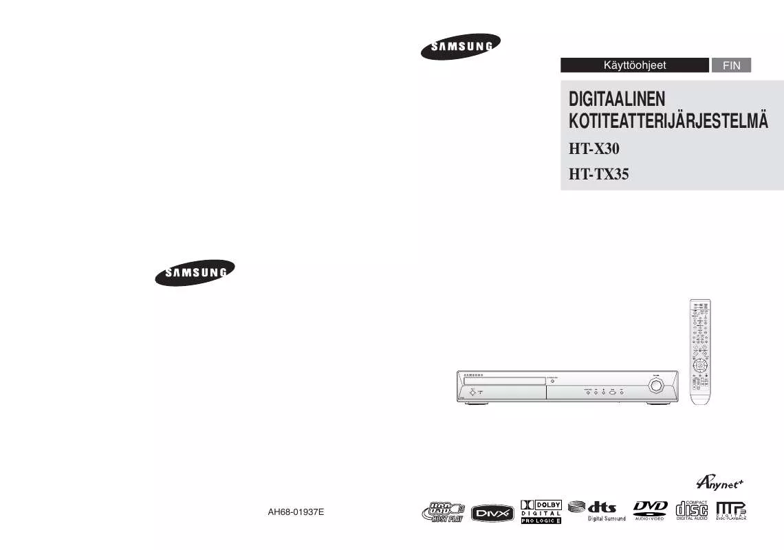 Mode d'emploi SAMSUNG HT-TX35