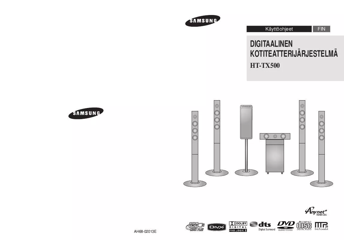 Mode d'emploi SAMSUNG HT-TX500