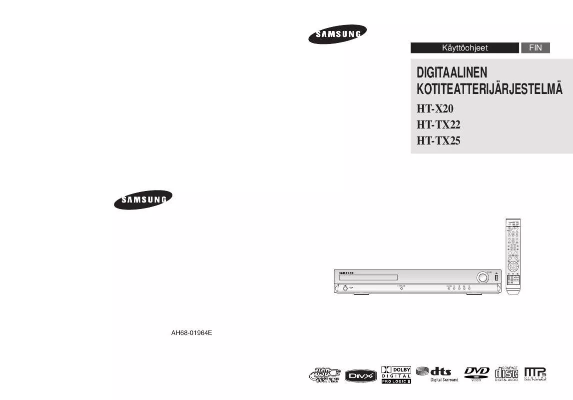 Mode d'emploi SAMSUNG HT-X20