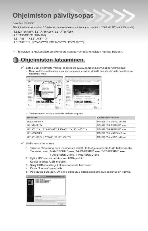 Mode d'emploi SAMSUNG LE40A616A3C